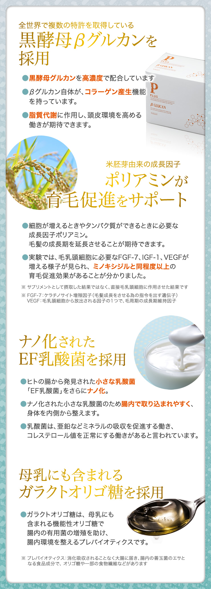 黒酵母βグルカンを採用